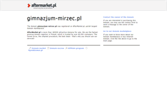 Desktop Screenshot of gimnazjum-mirzec.pl